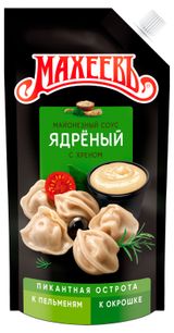 Изображение товара Соус кулинарный майонезный «МАХЕЕВЪ» Ядреный с острым хреном охлажденный, 200 г