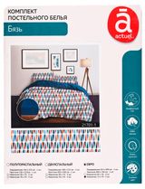Изображение товара Комплект постельного белья Actuel бязь Геометрия 70х70 см, Евро