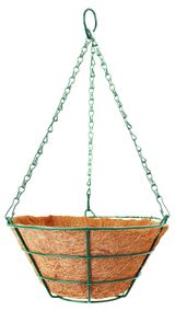 Изображение товара Кашпо подвесное с вкладышем из коковиты конус, d 25 см