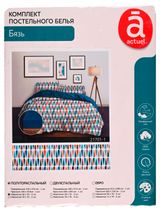 Изображение товара Комплект постельного белья Actuel бязь Геометрия 50х70 см, 1,5-спальный