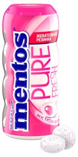 Изображение товара Жевательная резинка Mentos Pure Fresh со вкусом Тутти-Фрутти Китай, 30 г