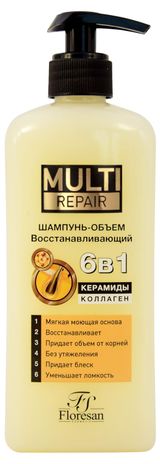 Изображение товара Шампунь-объем для волос Floresan Cosmetic восстанавливающий, 400 мл
