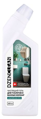 Изображение товара Чистящий гель для туалетов и ванных комнат DzenClean Альпийские луга, 650 мл