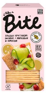 Изображение товара Хлебцы рисовые Take a Bite с морковью и томатом, 150 г