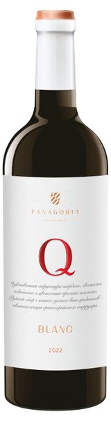 Изображение товара Вино Fanagoria Q Blanc белое сухое Россия, 0,75 л