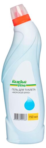 Изображение товара Гель для чистки унитаза «Каждый день» Морской бриз, 750 мл