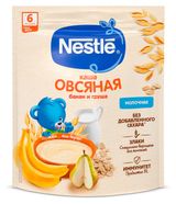 Изображение товара Каша молочная Nestle овсяная с грушей и бананом с 6 мес., 200 г