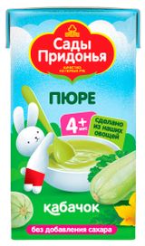 Изображение товара Пюре «Сады Придонья» кабачковое с 4 мес., 125 г