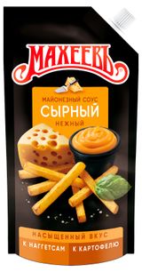 Изображение товара Соус кулинарный майонезный «МАХЕЕВЪ» Сырный 50,5% охлажденный, 200 г