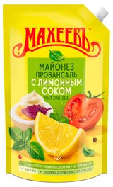 Изображение товара Майонез «Махеевъ» Провансаль с лимонным соком 50,5% охлажденный, 770 г
