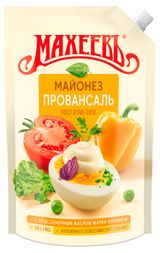 Изображение товара Майонез «МАХЕЕВЪ» Провансаль 50,5%, 630 мл