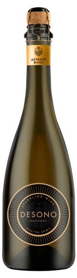 Изображение товара Игристое вино Desono Рислинг белое брют Россия, 0,75 л