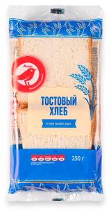 Изображение товара Хлеб пшеничный АШАН Красная птица Тостовый нарезка, 250 г