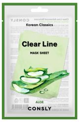 Изображение товара Маска тканевая для лица CONSLY с экстрактом алоэ, 25 мл