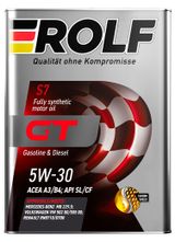 Изображение товара Масло моторное Rolf GT 5W-30 A3/B4 SL/CF синтетическое, 4 л