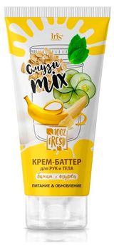 Изображение товара Крем-баттер для рук и тела Iris банан+огурец Смузи-MIX, 180 мл