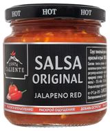 Изображение товара Соус томатный Costa Caliente Сальса халапеньо красный острый, 195 г