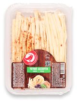 Изображение товара Сыр мягкий Чечил АШАН Красная птица ассорти с аджикой и чесноком набор 45% БЗМЖ, 150 г