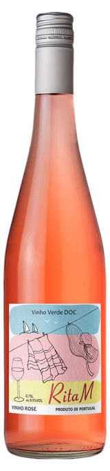 Изображение товара Вино Rita M розовое полусухое Португалия, 0,75 л