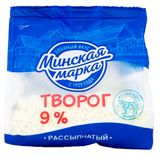 Изображение товара Творог рассыпчатый «Минская марка» 9% БЗМЖ Беларусь, 350 г