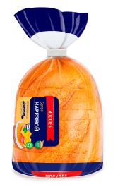 Изображение товара Батон пшеничный белый «Мосхлеб» Нарезной нарезка, 195 г