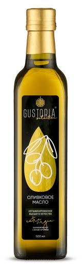 Изображение товара Масло оливковое Gustoria Extra Virgin Испания, 500 мл