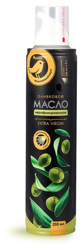 Изображение товара Масло-спрей оливковое АШАН Золотая птица Extra Virgin, 250 мл