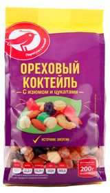 Изображение товара Ореховый коктейль АШАН Красная птица, 200 г