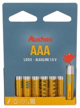 Изображение товара Батарейка алкалиновая АШАН Красная птица AAA, 16 шт