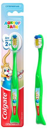 Изображение товара Детская зубная щетка Colgate Доктор Заяц 2+, ультрамягкая