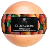 Изображение товара Шарик-бурлящий для ванны Fabrik cosmetology с ароматом персикового мороженого, 120 г