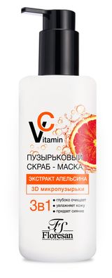 Изображение товара Скраб-маска для лица Floresan пузырьковая экстракт апельсина, 150 мл