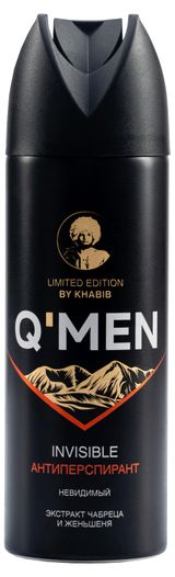 Изображение товара Антиперспирант Q’MEN Невидимый с экстрактом чабреца и женьшеня, 200 мл