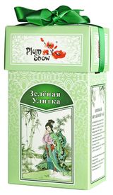 Изображение товара Чай зеленый Plum Snow Зеленая улитка листовой Китай, 100 г