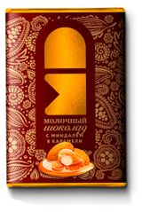 Изображение товара Шоколад молочный «Монетный Двор» с миндалем в карамели, 12 г