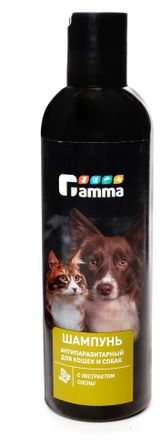 Изображение товара Шампунь для кошек и собак GAMMA антипаразитный с экстрактом сосны, 250 мл