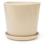 Изображение товара Горшок керамический низкий конус с поддоном мокрый песок, d 12 см