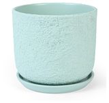 Изображение товара Горшок керамический Лава зеленый, 22 см