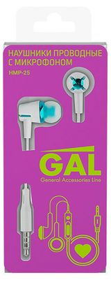 Изображение товара Наушники проводные Gal HMP-25 белые