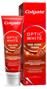 Изображение товара Зубная паста Colgate Optic White отбеливающая для ценителей чая, кофе и табака с натуральными маслами мяты, 75мл
