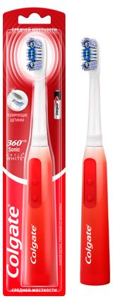 Изображение товара Зубная щетка Colgate 360 Sonic Optic White питаемая от батарей, средней жесткости