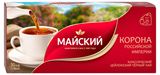 Изображение товара Чай черный «Майский» Корона Российской Империи в пакетиках, 25х2 г