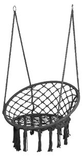 Изображение товара Кресло-гамак подвесное Garden Star круг черное, 80х73х120 см
