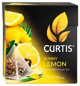 Изображение товара Чай черный Curtis Sunny Lemon ароматизированный в пирамидках, 20х2.9 г