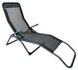 Изображение товара Шезлонг черный, 140x60x97 см