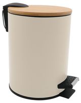 Изображение товара Ведро для мусора Actuel с педалью бежевое, 3 л