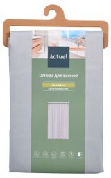 Изображение товара Штора для ванной Actuel серый, 180х200 см