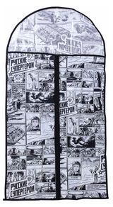 Изображение товара Чехол для одежды BY Русские Супергерои с молнией и окном, 60х108 см