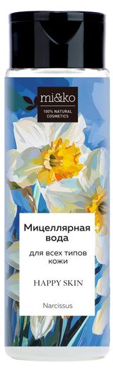 Изображение товара Мицеллярная вода mi&ko Narcissus для всех типов кожи, 200 мл