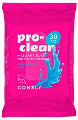 Изображение товара Салфетки для лица CONSLY матирующие с гиалуроновой кислотой, 30 шт